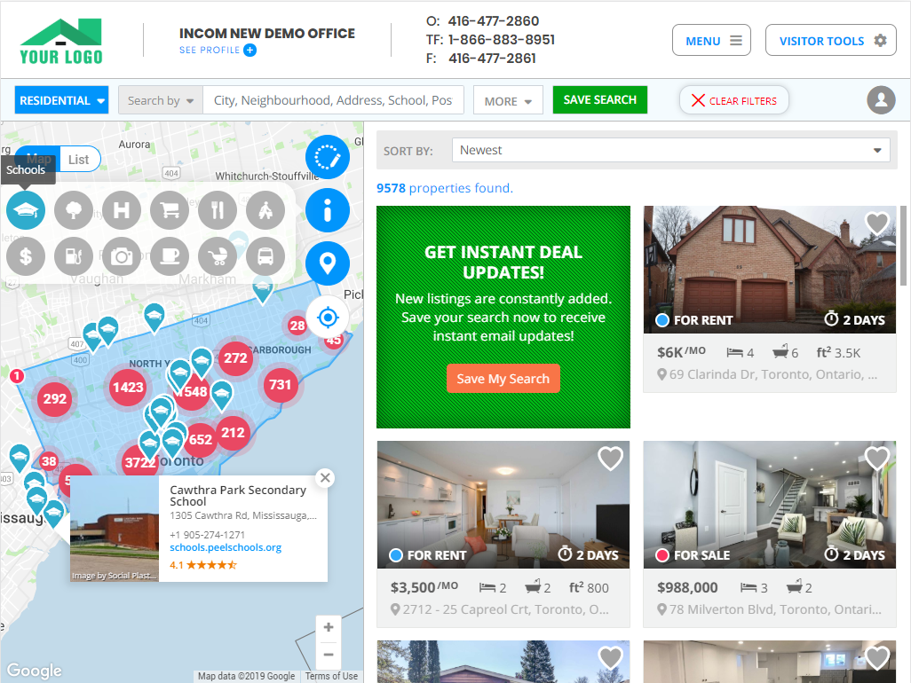 Hyper-local Neighbourhood Amenities Plotter For Real Estate Agents